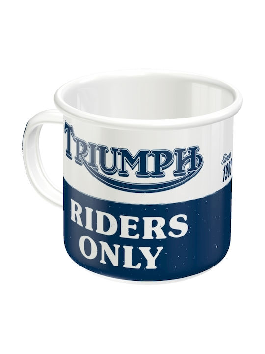 Nostalgic Art Triumph-riders Only Чаша Емайл 360мл