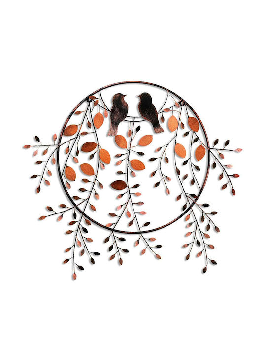 Love Birds Wall Decor 930dyu1235 75x86cm Black-copper Wallity Metal
