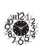 Wallity Wall Clock Metallic Black Ø41cm