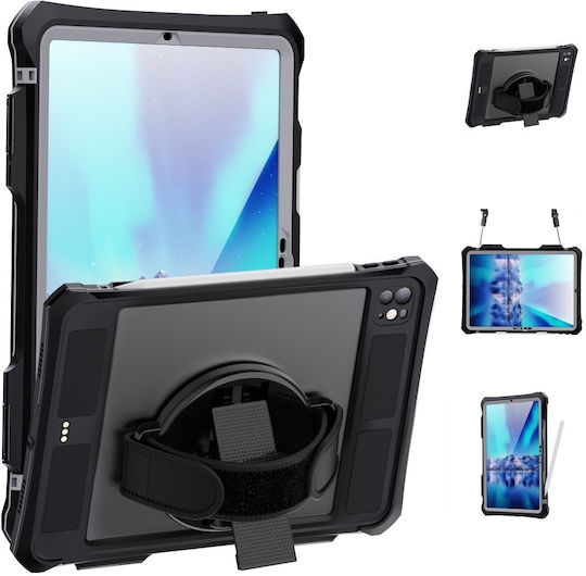Wasserdichte Shellbox-Hülle IP68 Apple iPad Pro 11" 5. Generation 2024 Schwarz