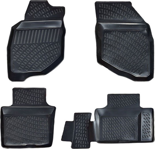 Umbrella Set Covorașe Față și Spate 4buc din Furtun pentru Honda Jazz 2001-2008 Negre