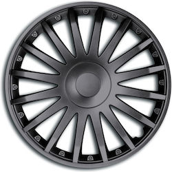 16" Graphite Crystal Wheel Cap Set