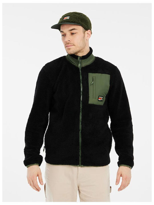 Herren Fleecejacke Schwarz