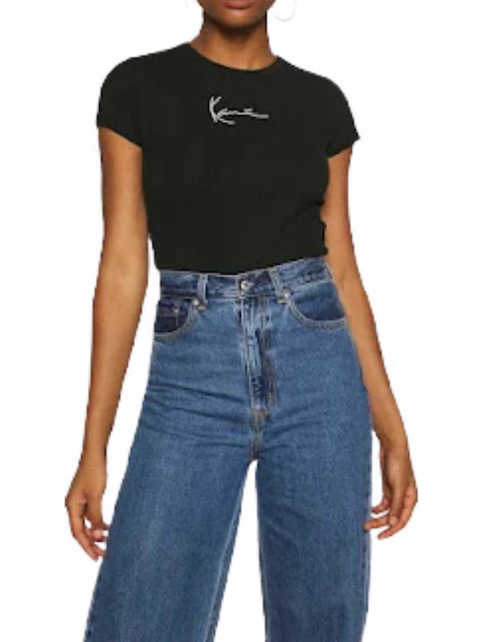 Karl Kani Signature Women's Crop T-shirt Black