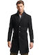 D3 Tailored 2 In 1 Town Coat Ανδρικό Ημίπαλτο Μαύρο