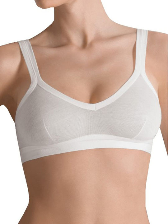 White Athletic Bra without Underwire