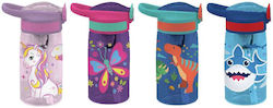 Must Team Plastic Kids Water Bottle with Straw ...