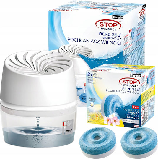 Ceresit Bathroom Absorber White + 2x Ceresit Absorber Tablet 450g Field Flowers
