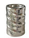 Art Et Lumiere Metal Candle Holder Φ11x20cm Silver