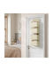 Songmics Door Hook 4 Slots Metallic 33.5x12x100cm