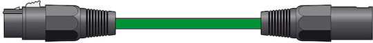 Citronic XLR Cables XLR Male to XLR Female Green 1.5m