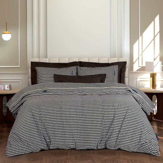 Greenwich Polo Club Σετ Παπλωματοθήκη Υπέρδιπλη με 2 Μαξιλαροθήκες 240x260cm 2216 Γκρι