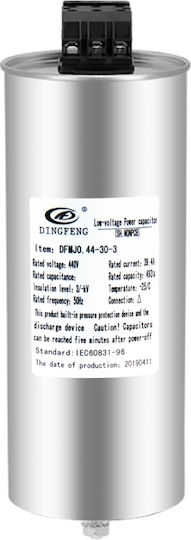Capacitor 3-phase 40kvar/440v Cylindrical Dfmj0.44-40-3 Cbb 03.040.0036 3 Interest-Free Installments