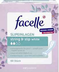 Facelle Pantyliner String & Slip White 60pcs