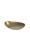 Espiel Snow Serving Platter Oval made of Porcelain Gold 30x20cm