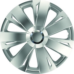15" Wheel Cap Set Chromed Ring Energy