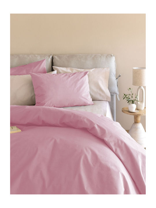 Palamaiki Etoile/2 Σεντόνι Διπλό 200x260εκ. Pink