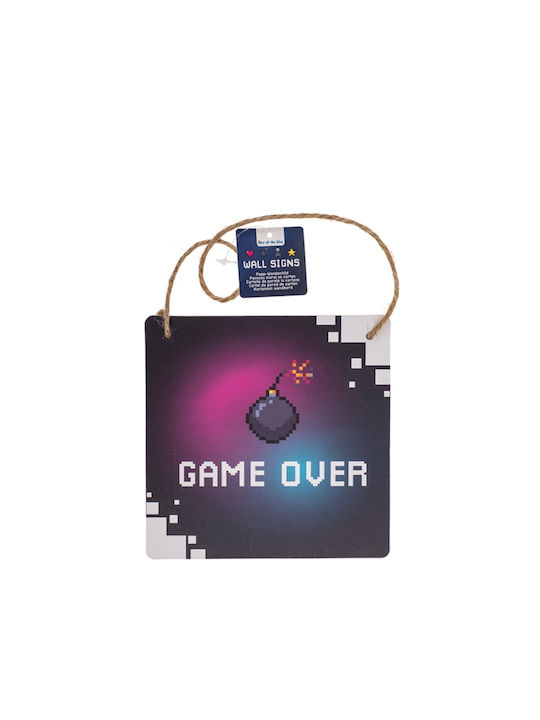 Out of the Blue Κρεμαστό Διακοσμητικό Game Over Game Over από Χαρτί 18x0.5x18cm