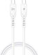 Jes USB 2.0 Cable USB-C male - USB-C 60W Λευκό 1m