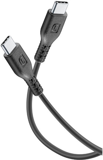 Cellular Line Φόρτισης USB 2.0 Cable USB-C male - USB-C 120W PD Μαύρο 1.2m 34.912.1138
