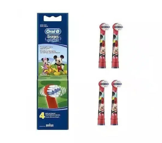 Oral-B Replacement Heads for Electric Toothbrush Stages Power 4 Pieces for 3+ Years
