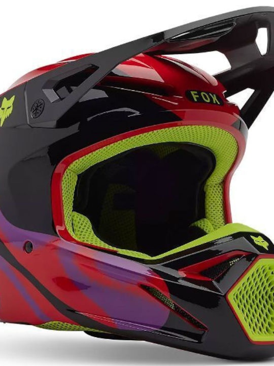 Fox V1 Emotion Motorcycle Helmet Motocross DOT ...