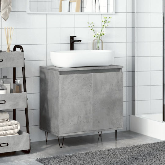 vidaXL Countertop without Sink L58xW33xH60cm Gray