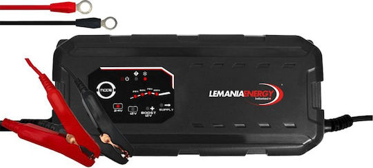 Lemania Energy Φορτιστής Μπαταρίας Αυτοκινήτου 12/24V 25A