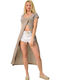 Summer Tunic Short Sleeve Beige