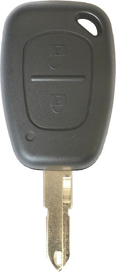 Contact Key Case Renault Clio Kangoo Master Modus Trafic 2 Buttons Key