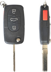 Калъф за ключ Skoda Fabia Octavia 3+1 бутона ключ