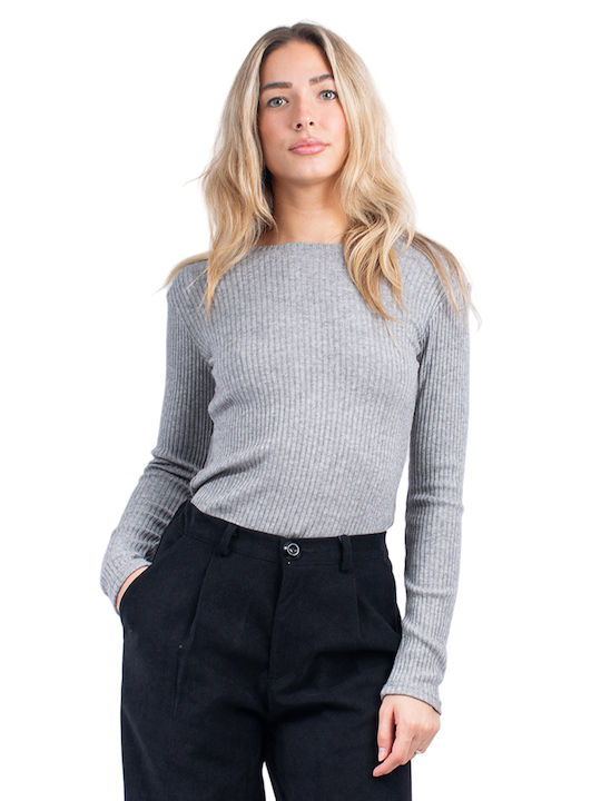 SunsetGo! Women's Blouse Long Sleeve Grey