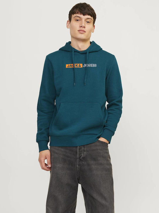 Sweatshirt mit Kapuze Petrol (Item J062)