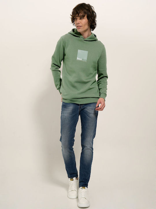 Tresor Φούτερ με Κουκούλα Light Green