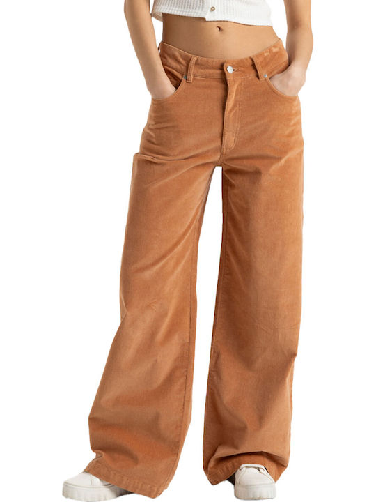 Surf On Cloud Women's Fabric Trousers Beige