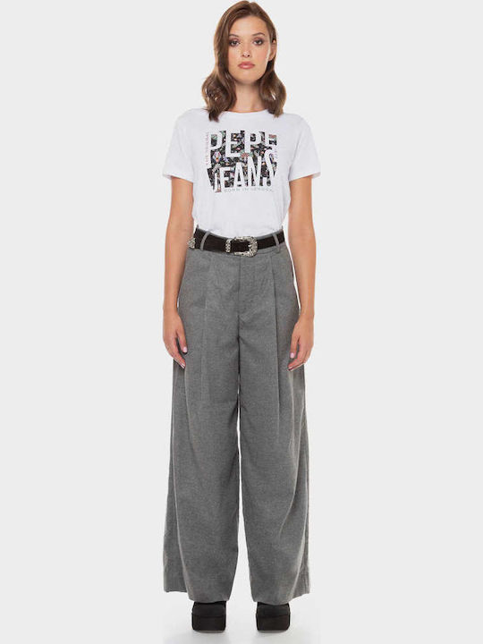 Demi Damen Stoff Hose Gray