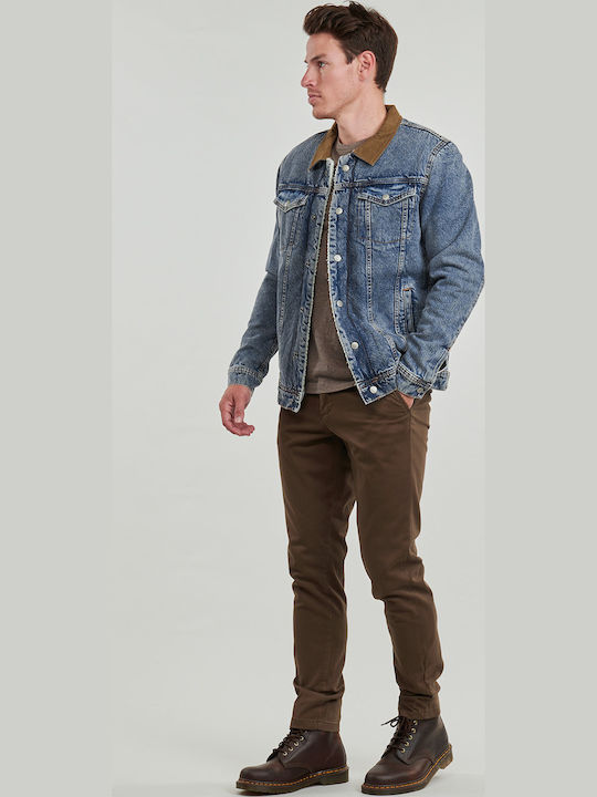 Jack & Jones Geci barbati Denim Albastru
