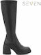 Damenstiefel mit hohem Absatz Schwarz
