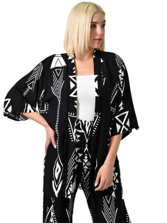 Lightweight Black Kimono 23755