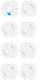 Ricokids Socket Protective Cover Simple Placement made of Plastic in White Color 3.8x3.8x3.8εκ. 10pcs