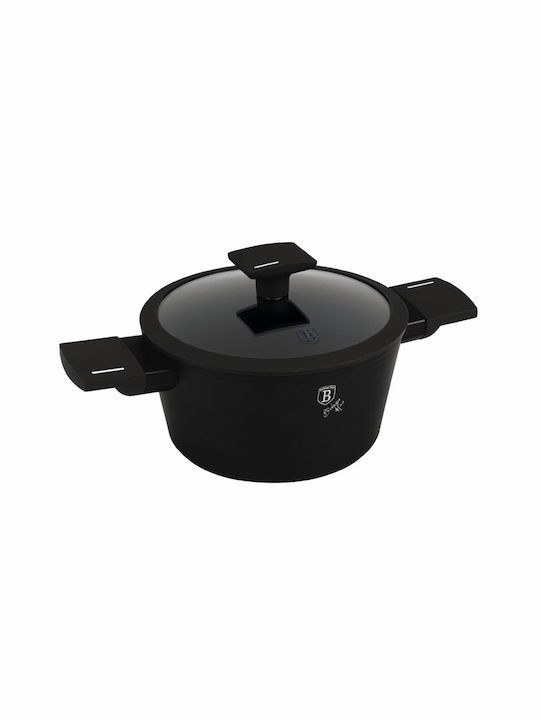 Matte Schwarze Collection Kochtopf aus Aluminium 2,5l / 20cm BH-8187