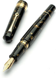 Leonardo Officina Italiana Fountain Pen Medium Gold with Black Ink