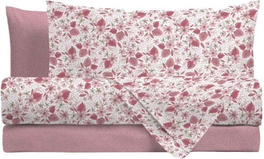 Amo La Casa Set Cearșafuri Single cu Elastic 90x200cm. Sophia Lila 3buc