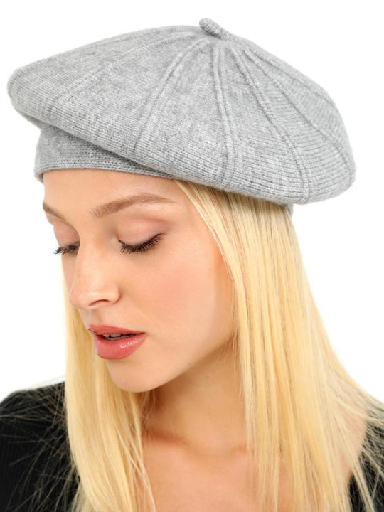 Doca Fabric Women's Beret Hat Gray