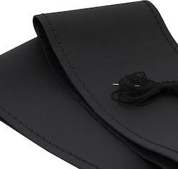 Umbrella Husă Volan Auto Din Piele Negru cu Cusătură Neagră
