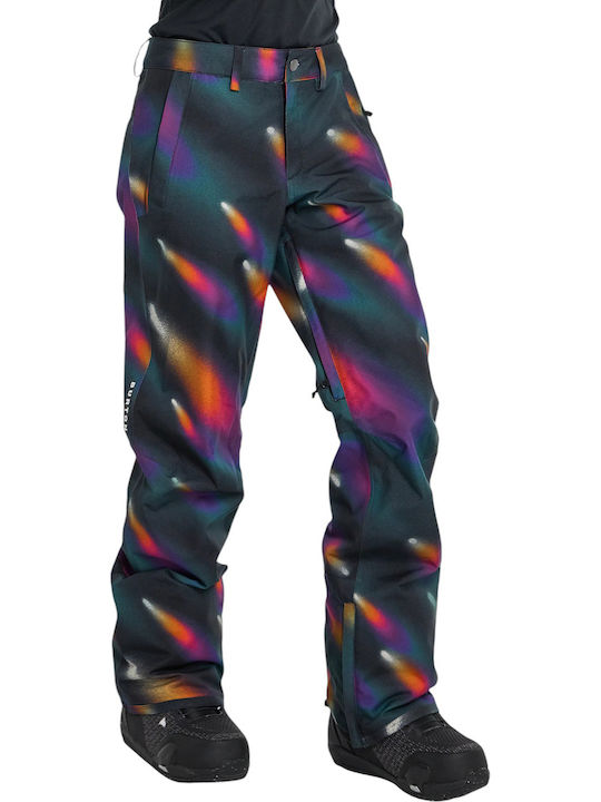 Burton Sg Wb Society 10100111966 Γυναικείο Παντελόνι Σκι & Snowboard Πολύχρωμο