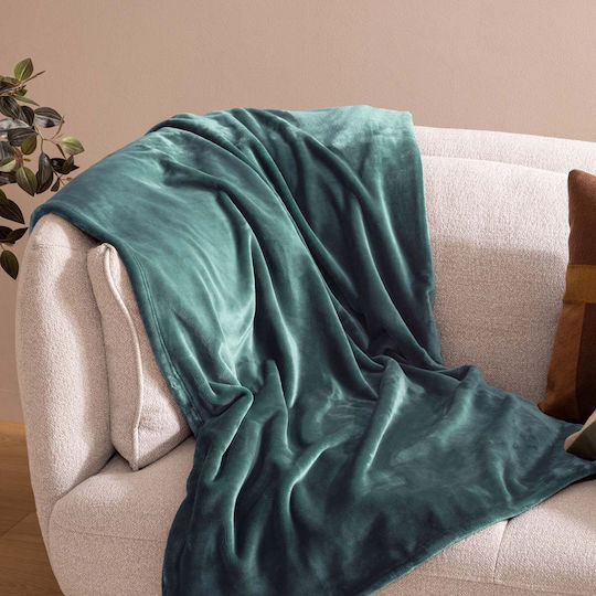 A-s Kuscheldecke Fleece Couch 130x180cm Bleu Givre