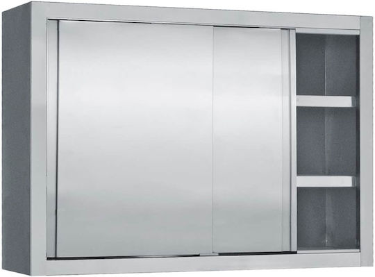 Glass Holder Sliding Doors Inox 120cm Prochef Ecoline