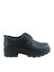 Women's Leather Derby Shoes Black