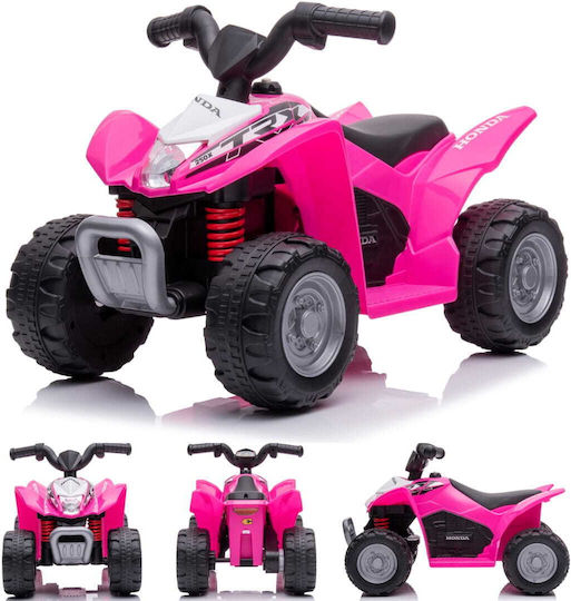 Kinder Motorrad Lizensiert Honda TRX Elektroantrieb 6 Volt Rosa
